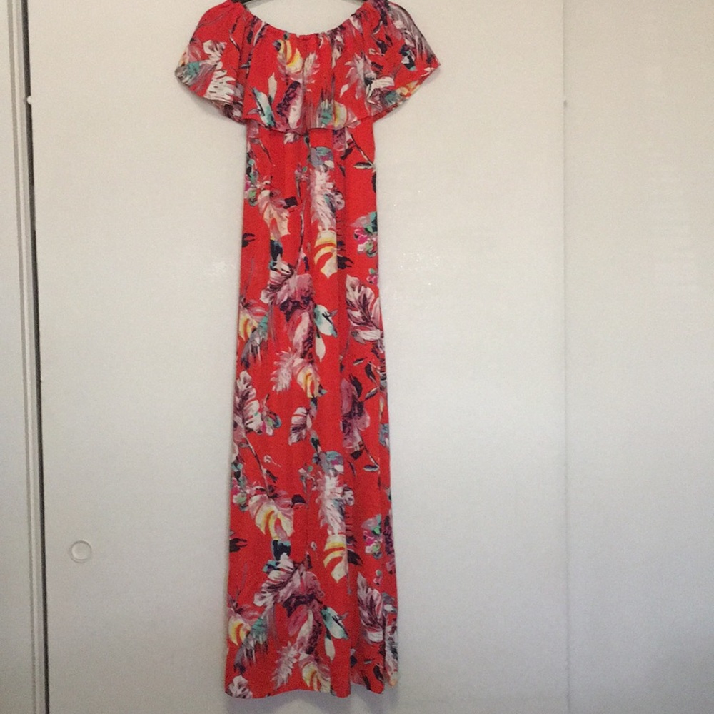 Off the shoulder maxi